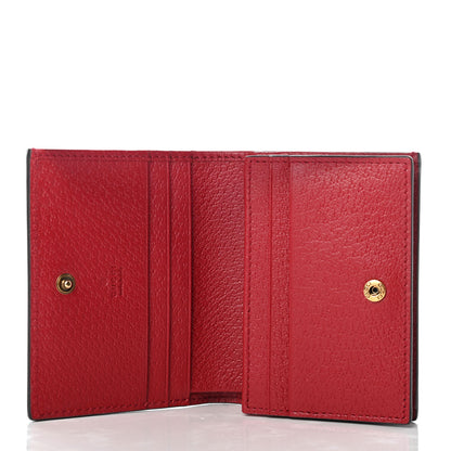 Gucci GG Supreme Monogram Queen Margaret Card Case Red 6 of 9