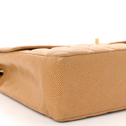Chanel Caviar Quilted Jumbo Single Flap Beige 8 of 10