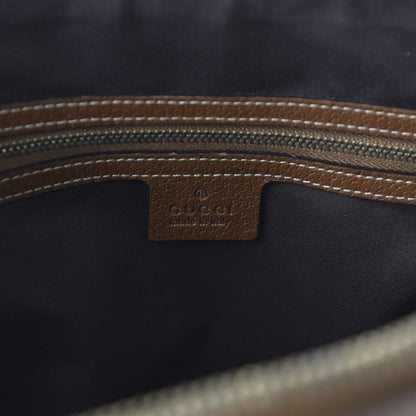 Gucci Calfskin GG Monogram Medium Horsebit Nail Dome Bag Dark Brown 8 of 10