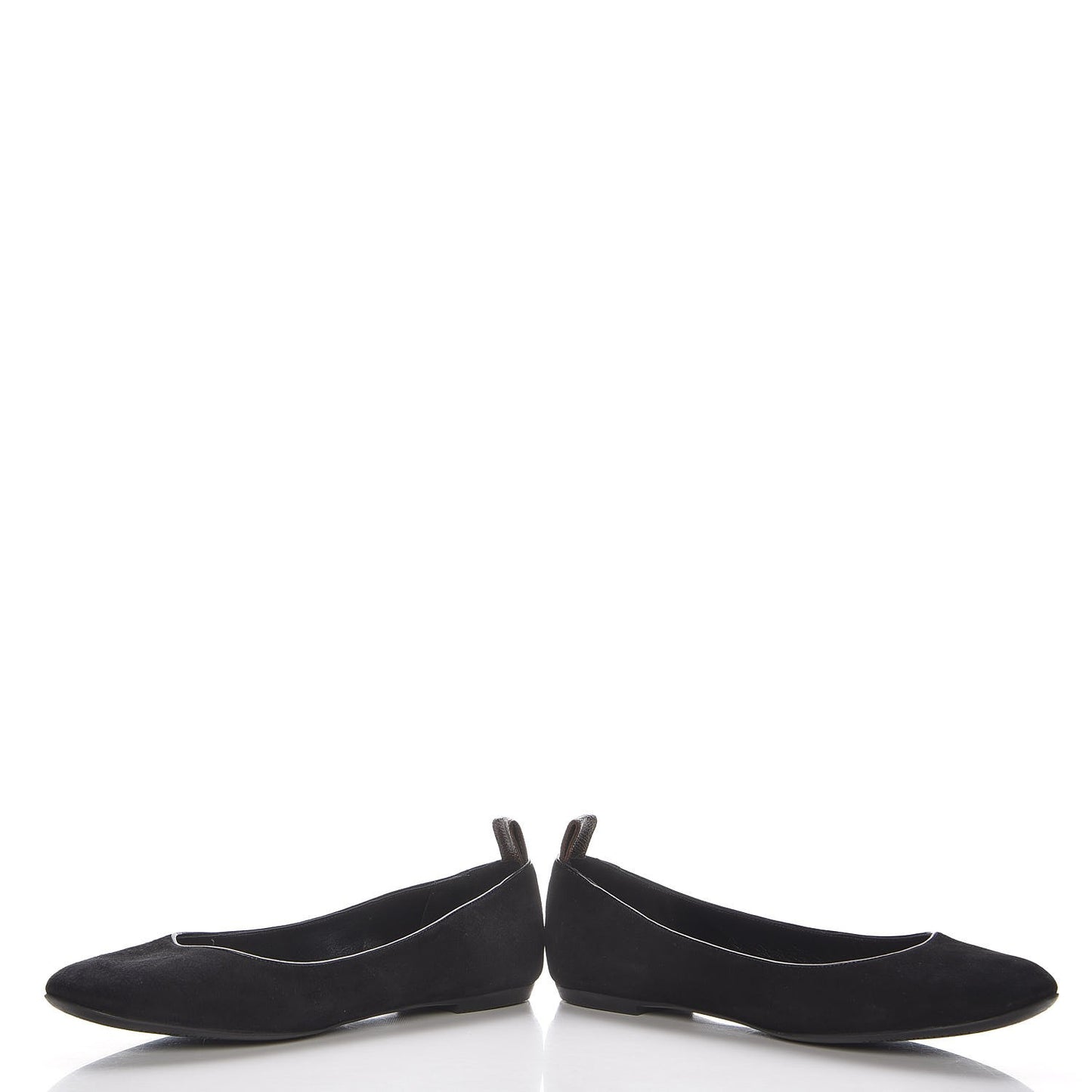 Suede Uniformes Ballet Flats 37 Black