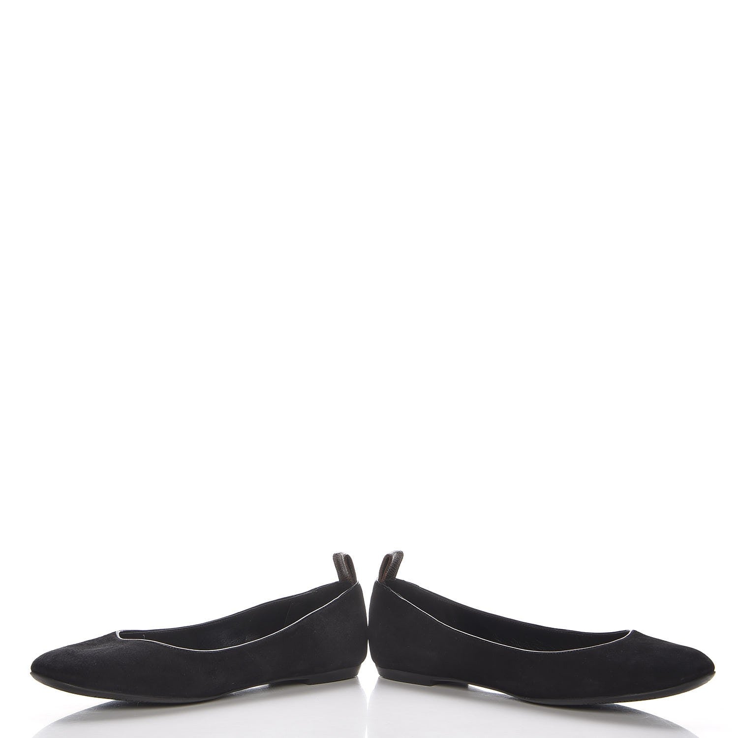 Louis Vuitton Suede Uniformes Ballet Flats 37 Black 6 of 11