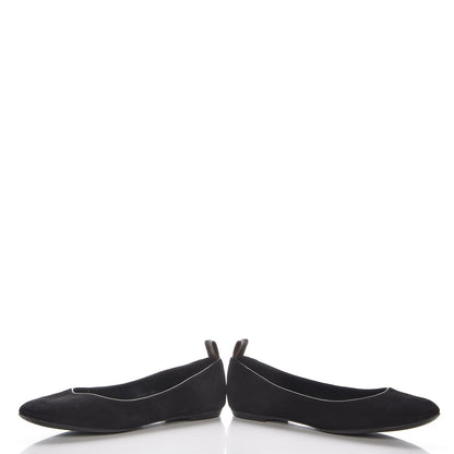 Louis Vuitton Suede Uniformes Ballet Flats 37 Black 6 of 11