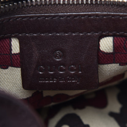 Gucci Guccissima Large Indy Top Handle Hobo Dark Brown 6 of 7