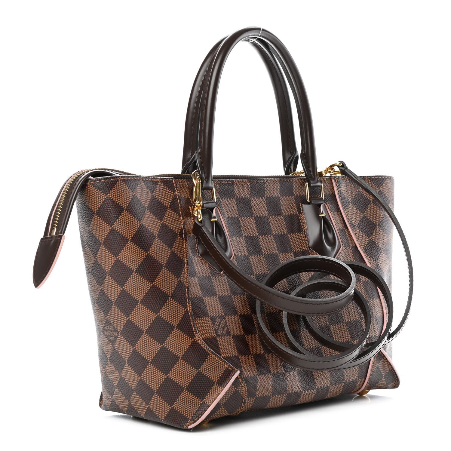 Louis Vuitton Damier Ebene Caissa Tote PM Rose Ballerine 2 of 4