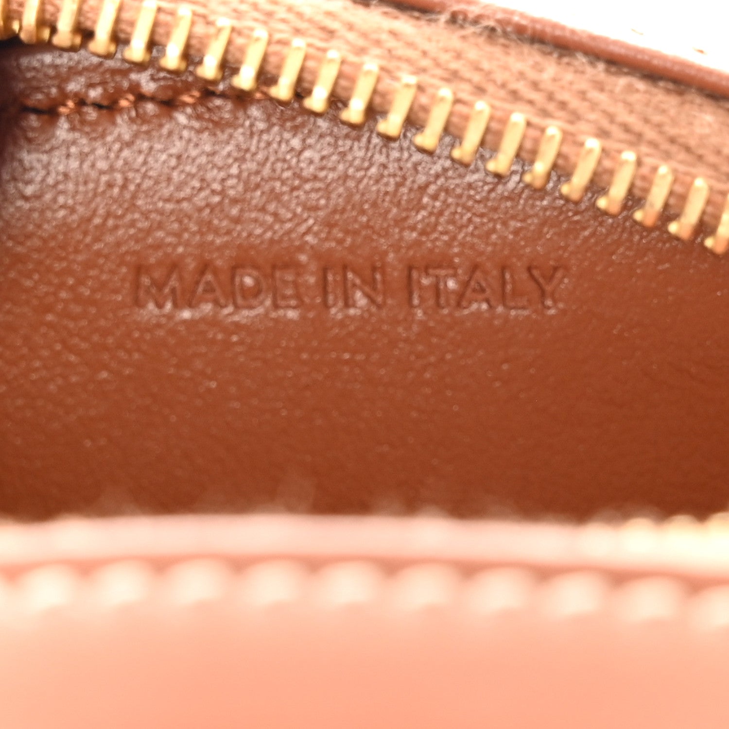 Celine Smooth Calfskin Cuir Small Triomphe Oval Crossbody Purse Tan 6 of 11