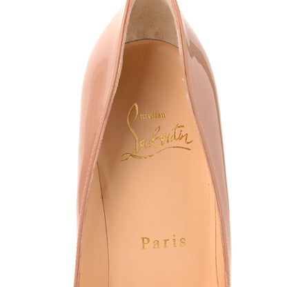 Christian Louboutin Patent Pigalle Follies 100 Pumps 36 Nude 7 of 8