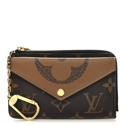 Louis Vuitton Reverse Monogram Recto Verso Card Holder Brown 1 of 8