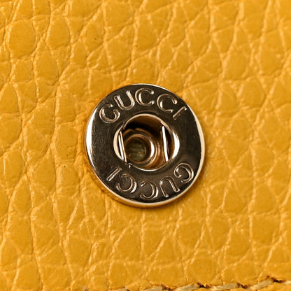 Gucci Pebbled Calfskin Soho Wallet on Chain New Buttercup 11 of 11