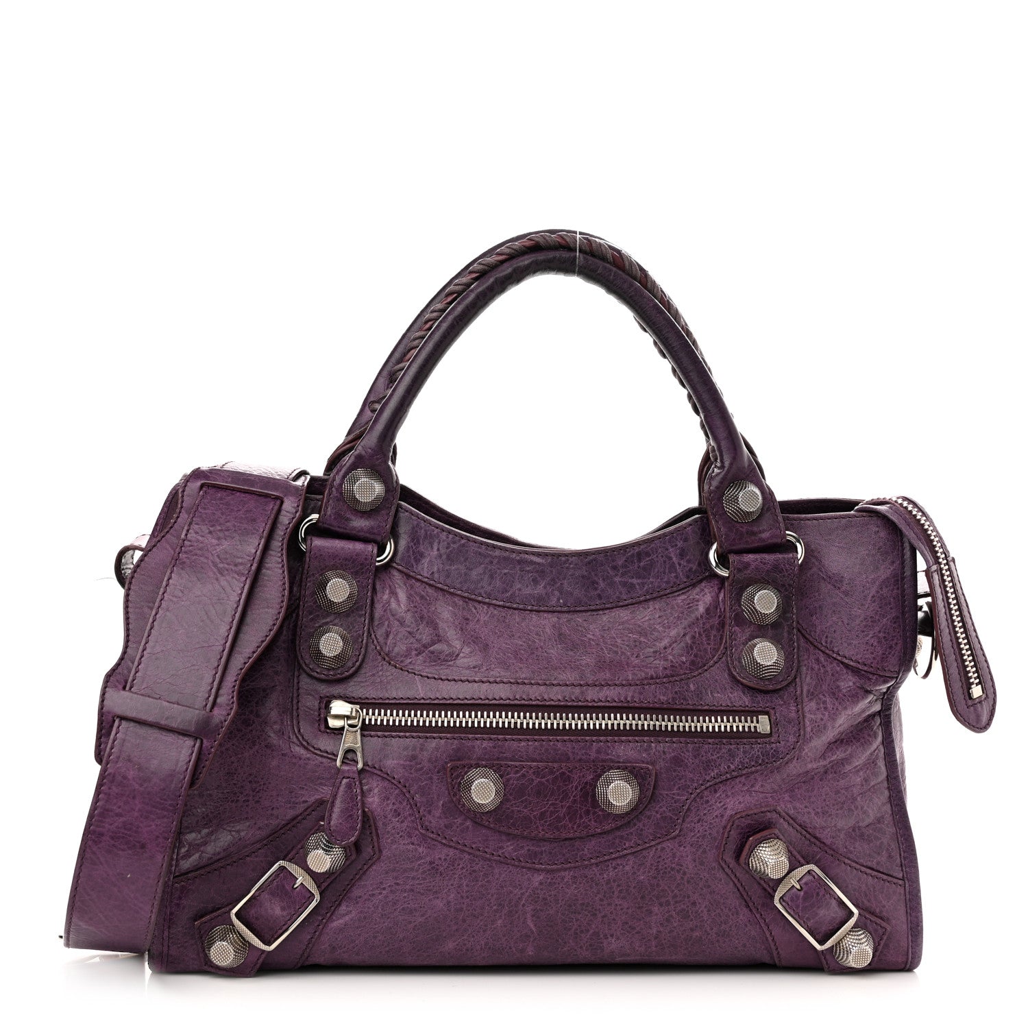 Balenciaga Agneau Giant 21 Silver Hardware City Raisin 1 of 16