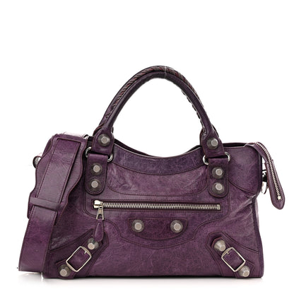 Balenciaga Agneau Giant 21 Silver Hardware City Raisin 1 of 16