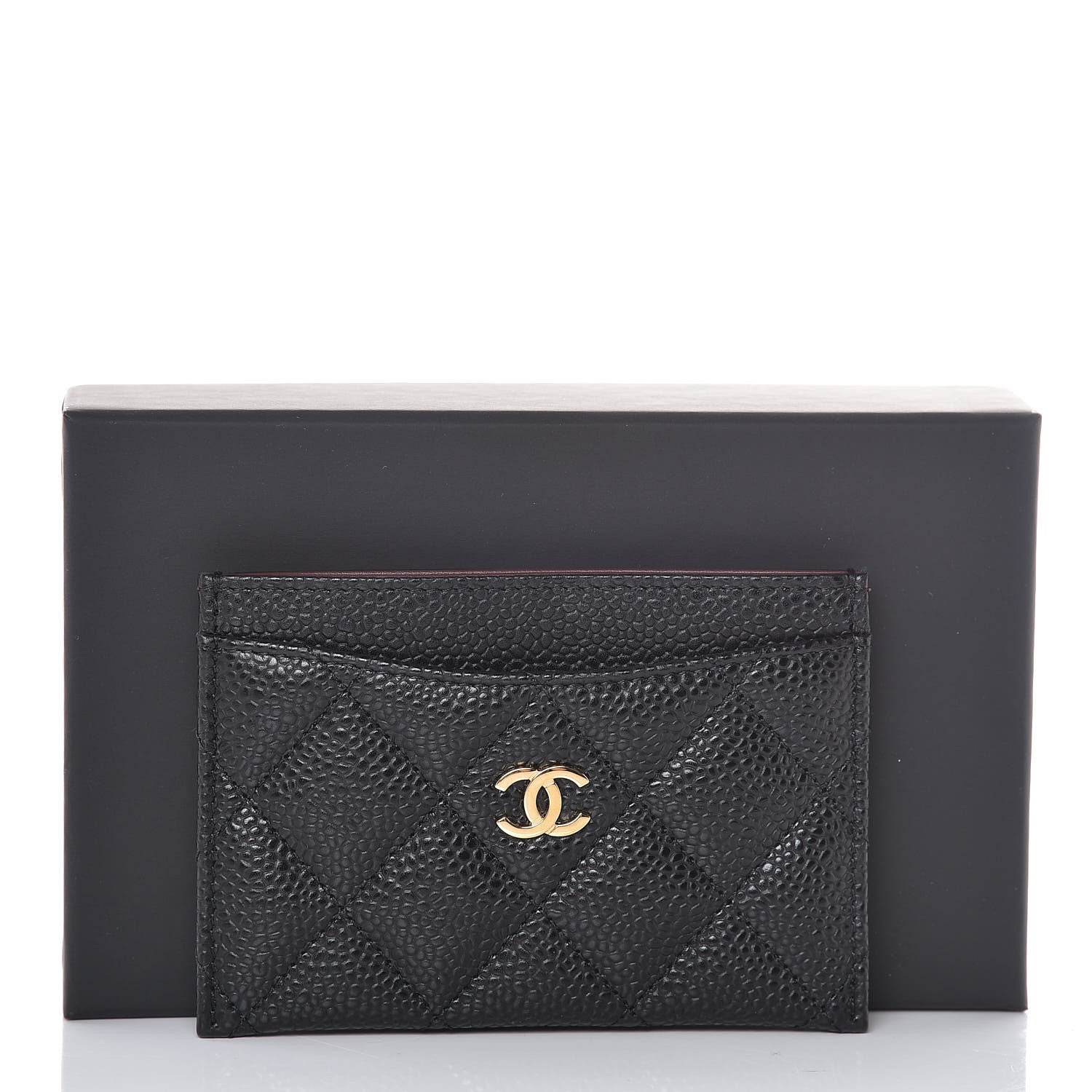 Chanel Caviar Quilted Card Holder Black 9 of 9