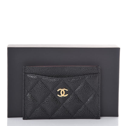 Chanel Caviar Quilted Card Holder Black 9 of 9