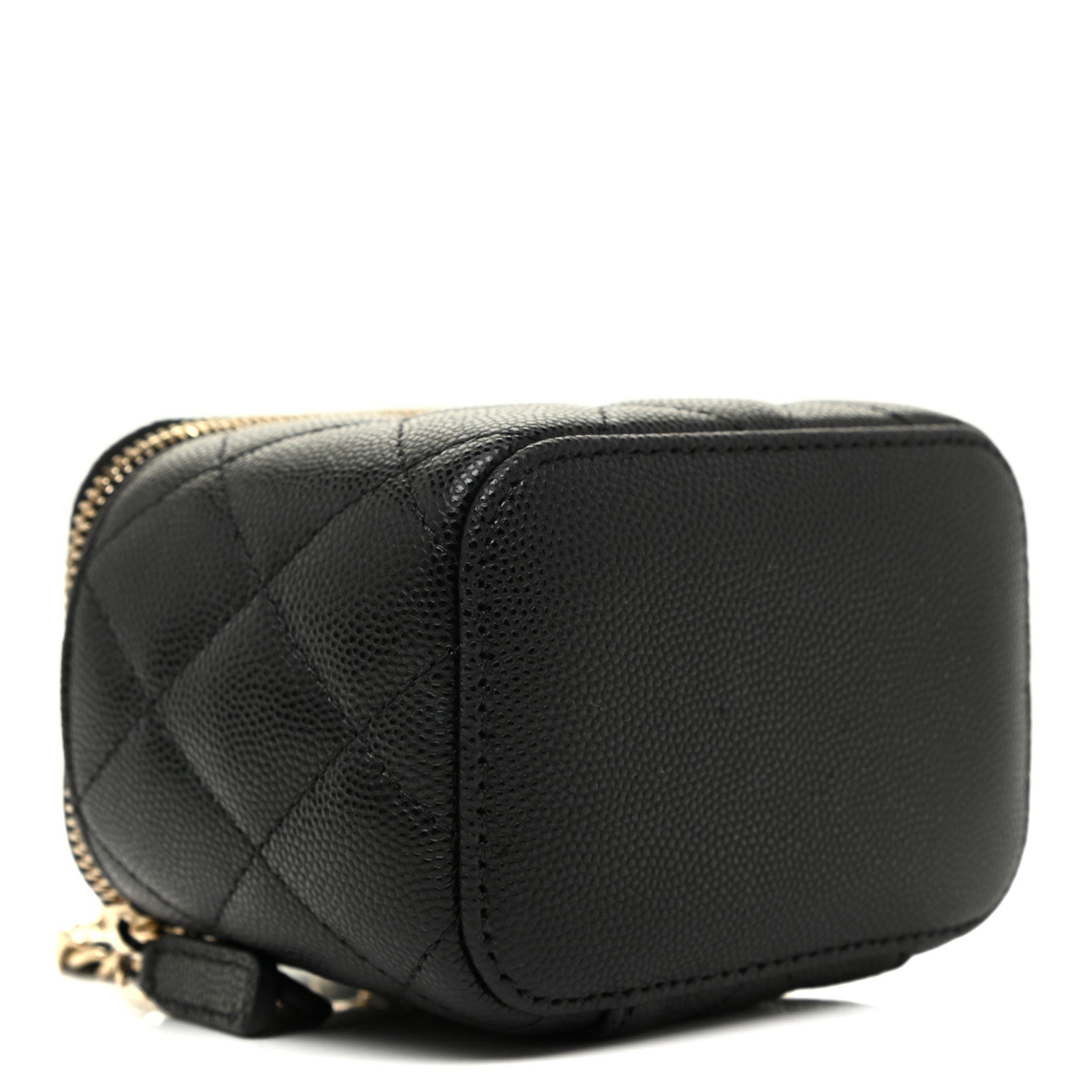 Chanel Caviar Quilted Mini Vanity Case With Chain Black 4 of 10