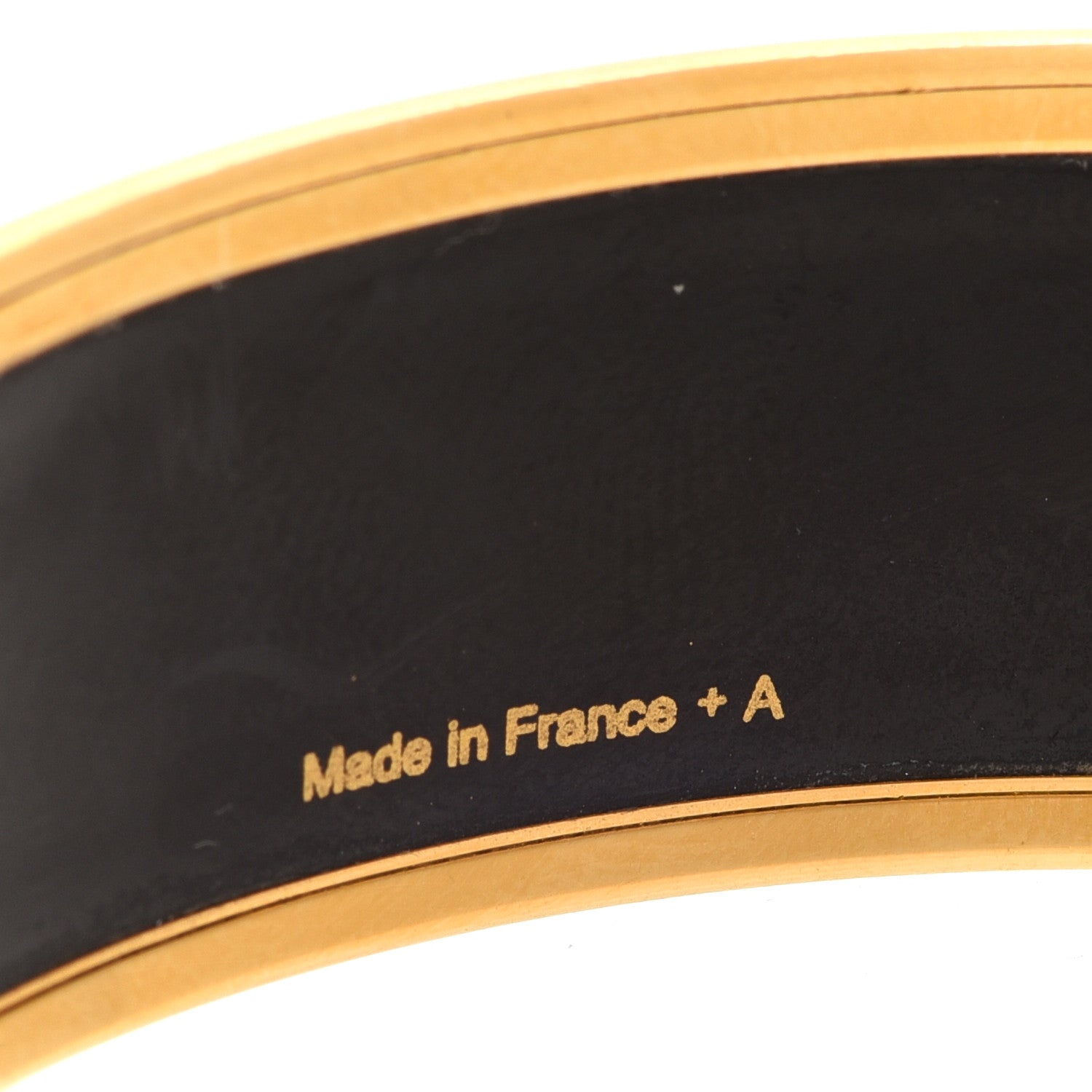 Hermes Enamel Printed Wide Balcons du Guadalquivir Bracelet 62 Gold 5 of 6