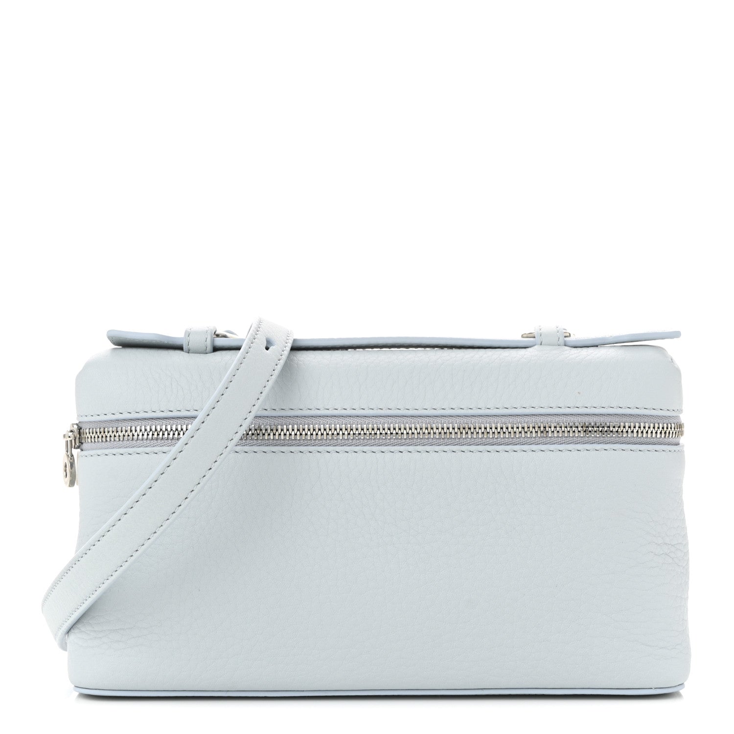 Loro Piana Grained Calfskin L19 Extra Pocket Pouch Minty Breeze 1 of 10