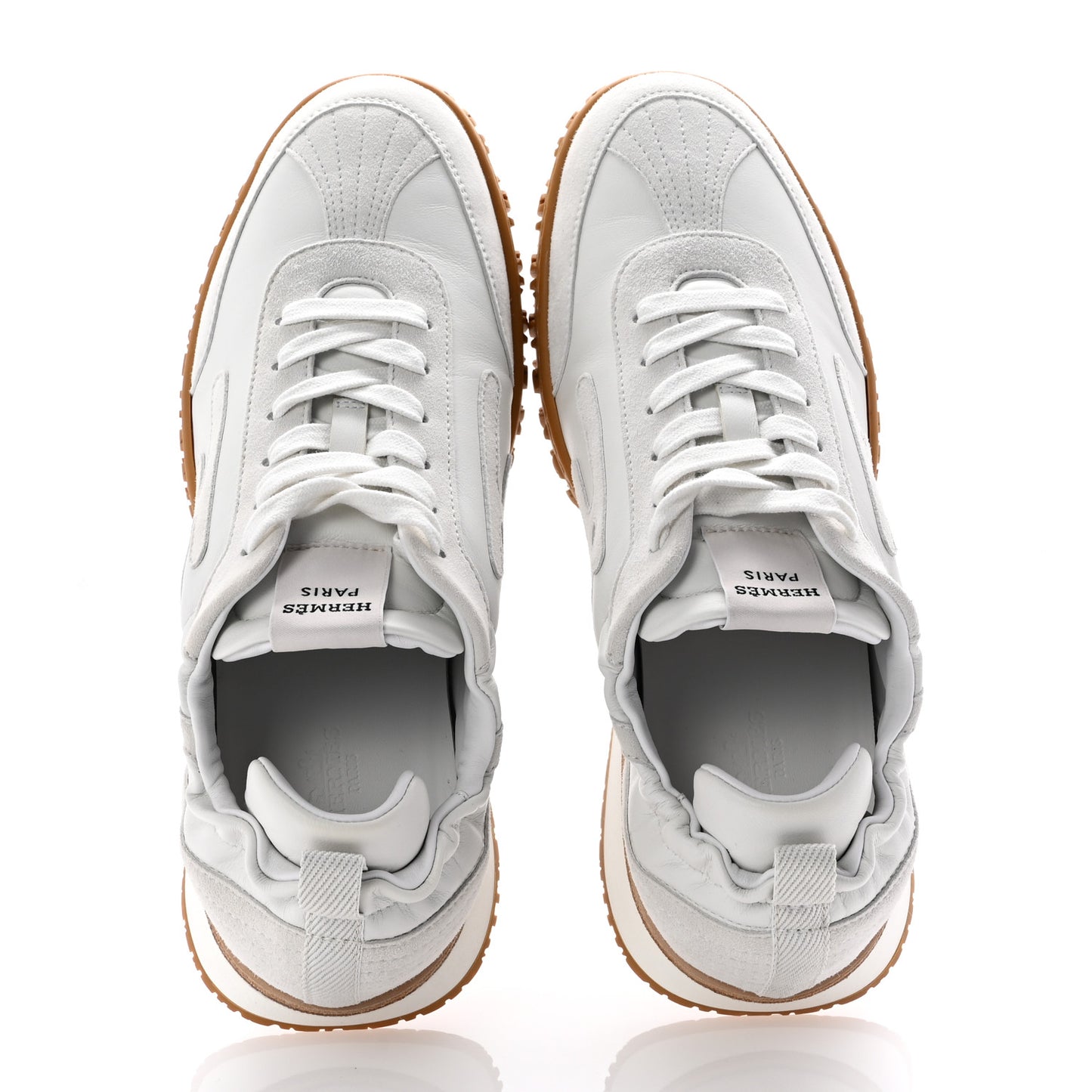 Nappa Suede Goatskin Jet Sneakers 41.5 White