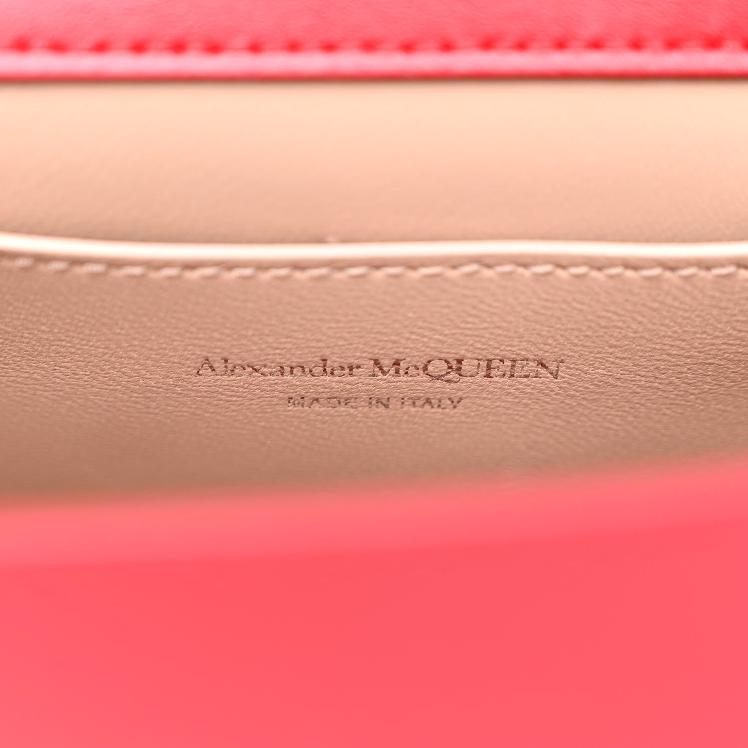 Alexander McQueen Calfskin Small Slash Bag Welsh Red 6 of 9
