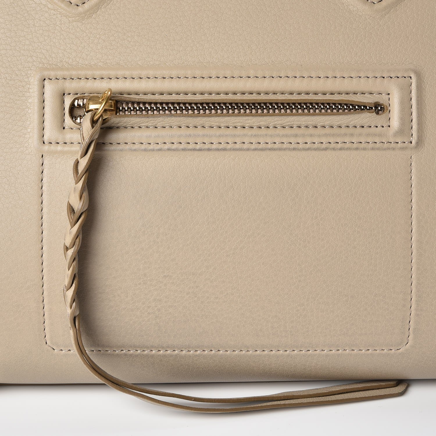 Celine Supple Calfskin Medium Phantom Luggage Beige 8 of 8
