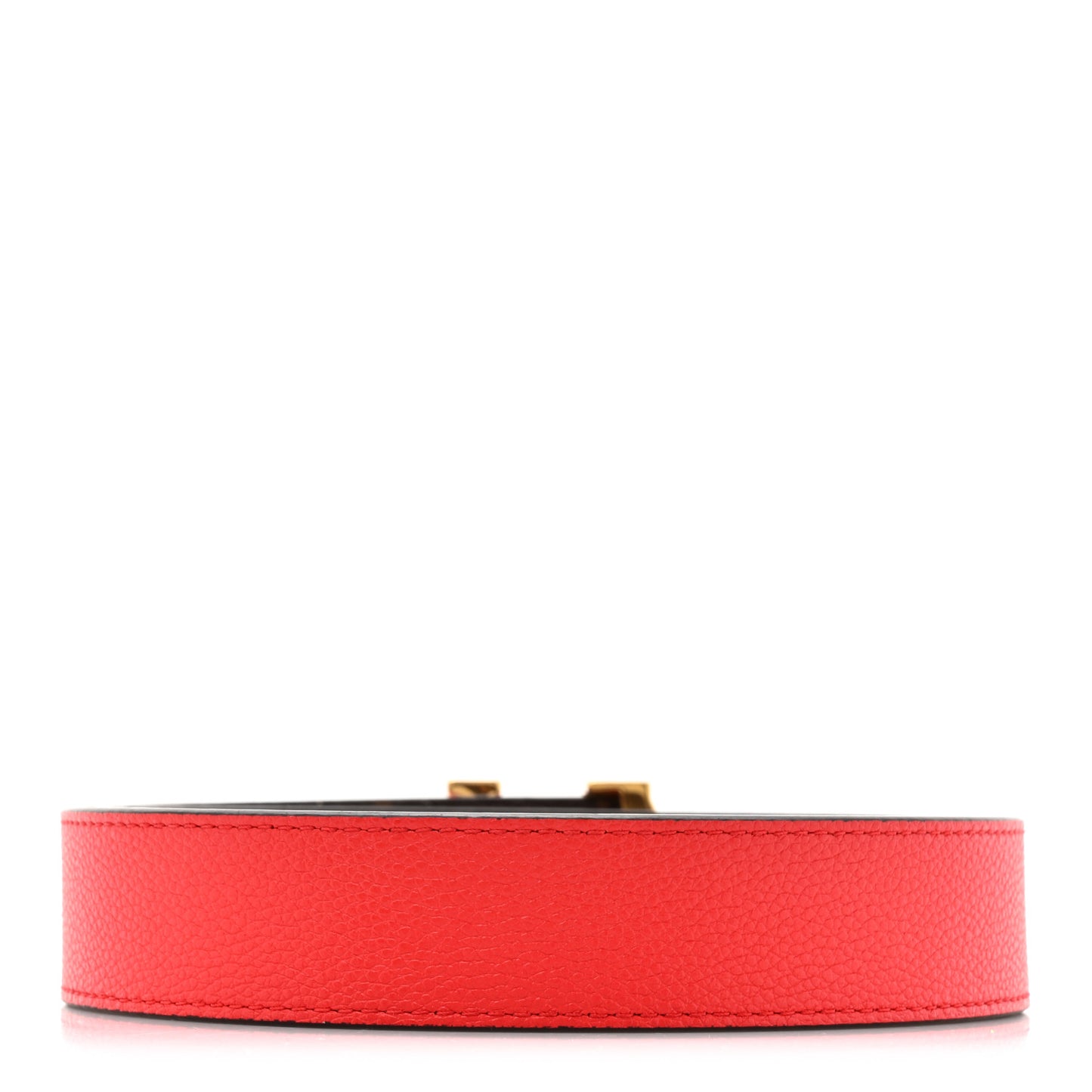 Monogram 30mm LV Initiales Reversible Belt 85 34 Coquelicot