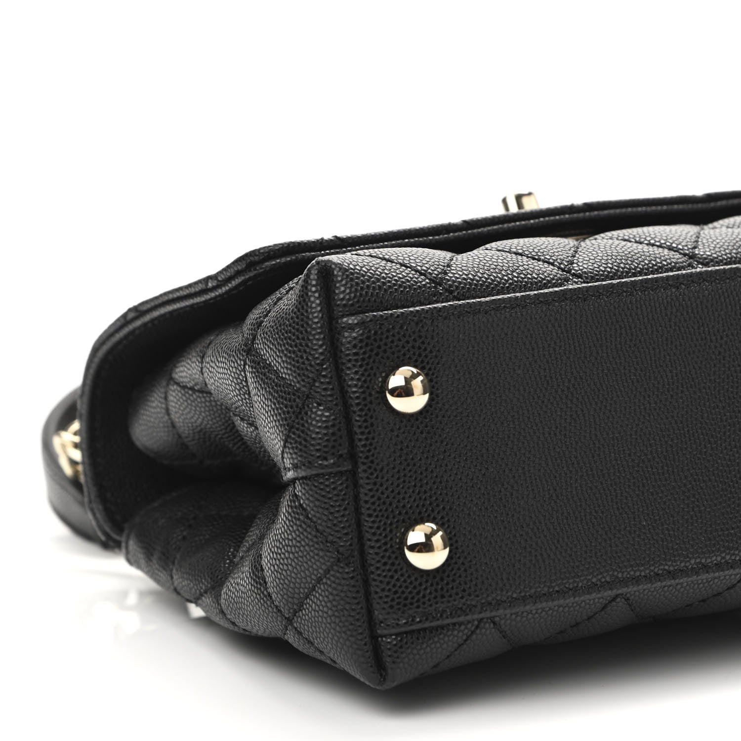 Chanel Caviar Quilted Extra Mini Coco Handle Flap Black 9 of 11