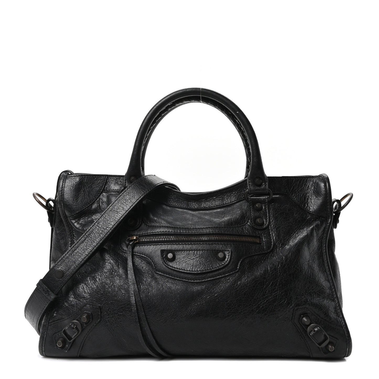 Arena Lambskin Classic Hardware Medium Le City Black