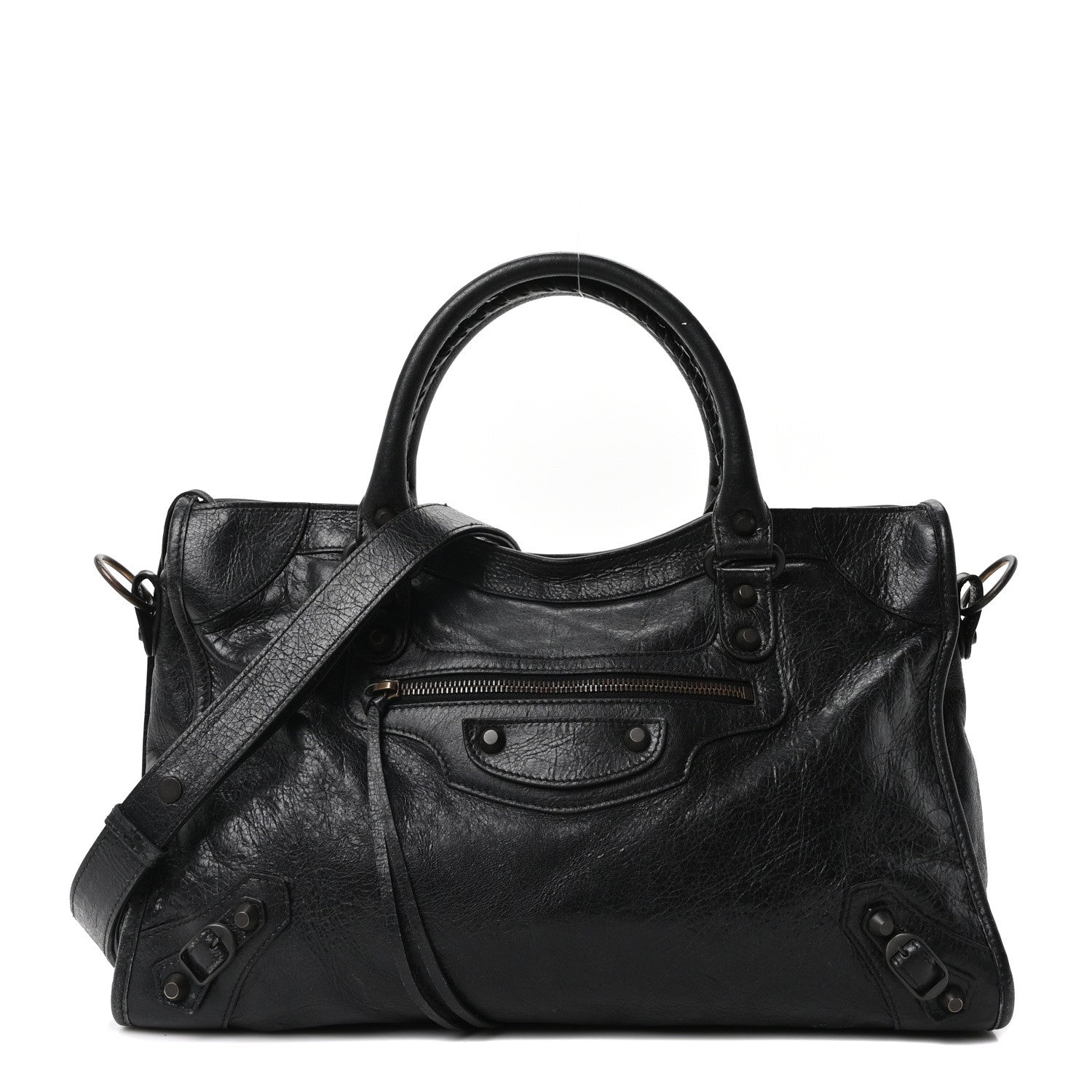 Balenciaga Arena Lambskin Classic Hardware Medium Le City Black 1 of 10