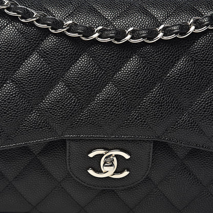 Chanel Caviar Quilted Jumbo Double Flap Black 10 of 16