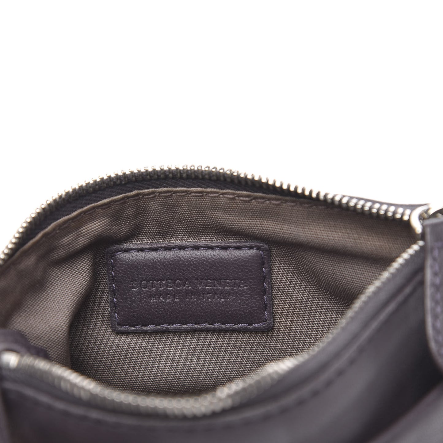 Nappa Intrecciato Key Holder Ebano