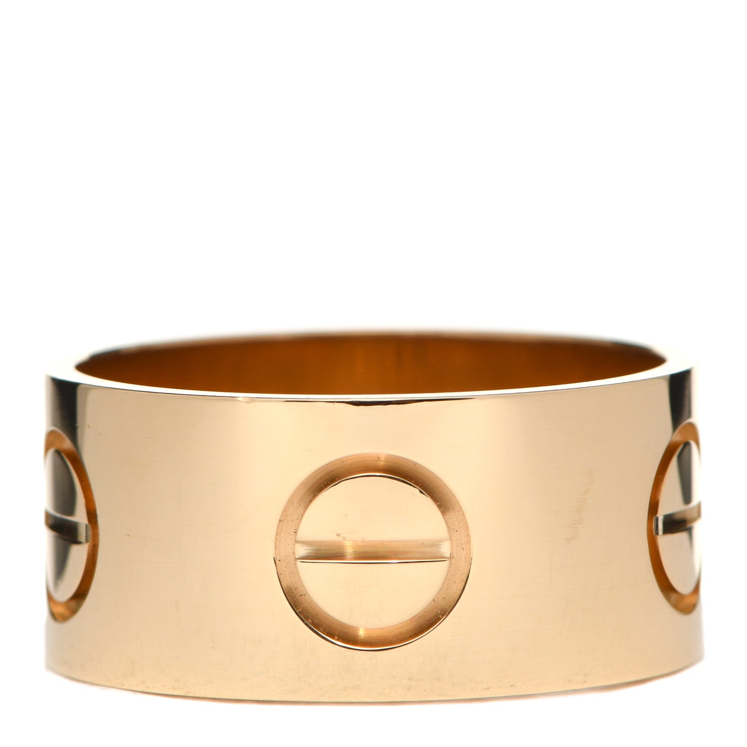 Cartier 18K Yellow Gold 11mm LOVE Ring 67 11.75 1 of 6