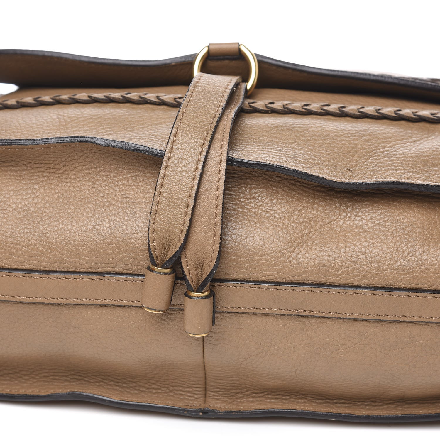 Chloe Calfskin Braided Large Marcie Satchel Nut 10 of 17