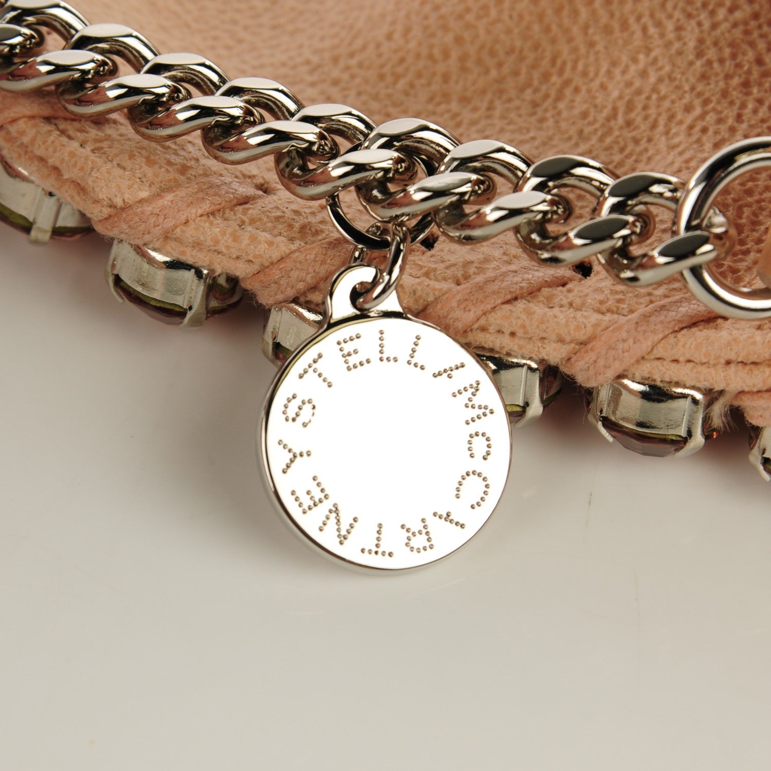 Stella McCartney Shaggy Deer Rhinestone Mini Falabella Powder 6 of 8