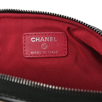 Chanel Aged Calfskin Quilted Gabrielle Classic Pouch Beige Black 5 of 6
