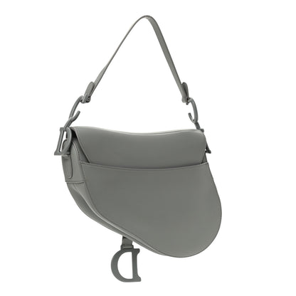 Christian Dior Ultra Matte Calfskin Saddle Bag Grey 2 of 9