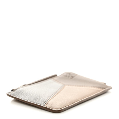 Loewe Calfskin Puzzle Colorblock Coin Card Holder Asphalt 4 of 8