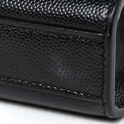 Saint Laurent Grain De Poudre Small Monogram Kate Satchel Black 11 of 18