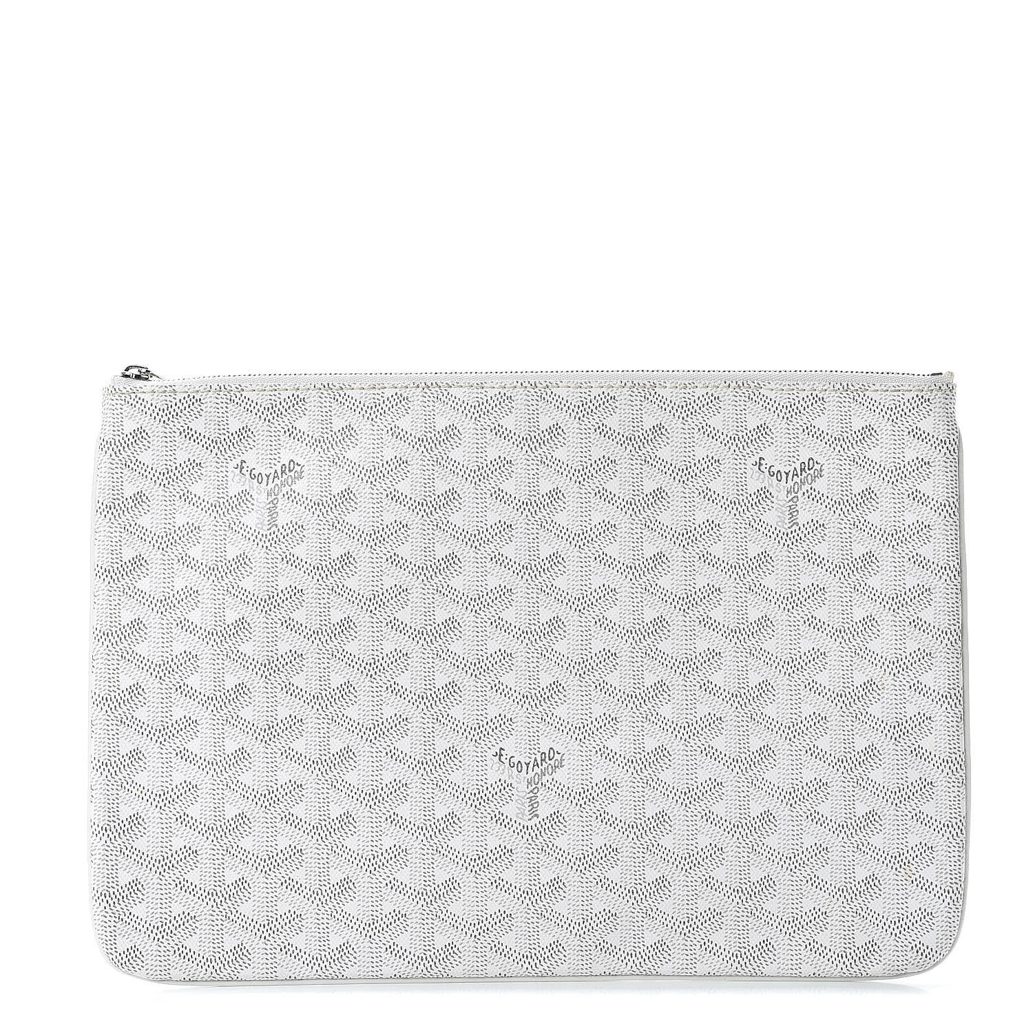 Goyard Goyardine Senat Pochette MM White 1 of 8