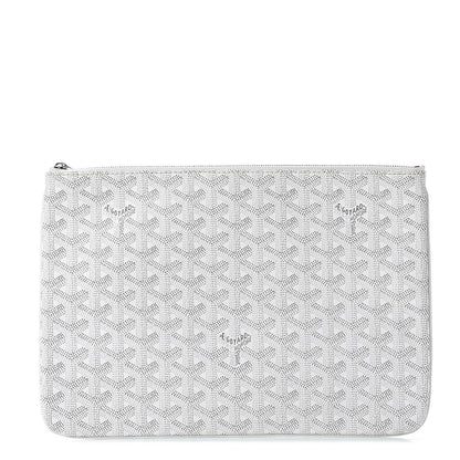 Goyard Goyardine Senat Pochette MM White 1 of 8