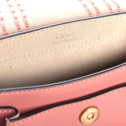 Chloe Calfskin Braided Mini Hudson Shoulder Bag Misty Rose 5 of 6
