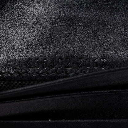 Gucci Calfskin Matelasse GG Marmont Card Case Wallet Black 7 of 9