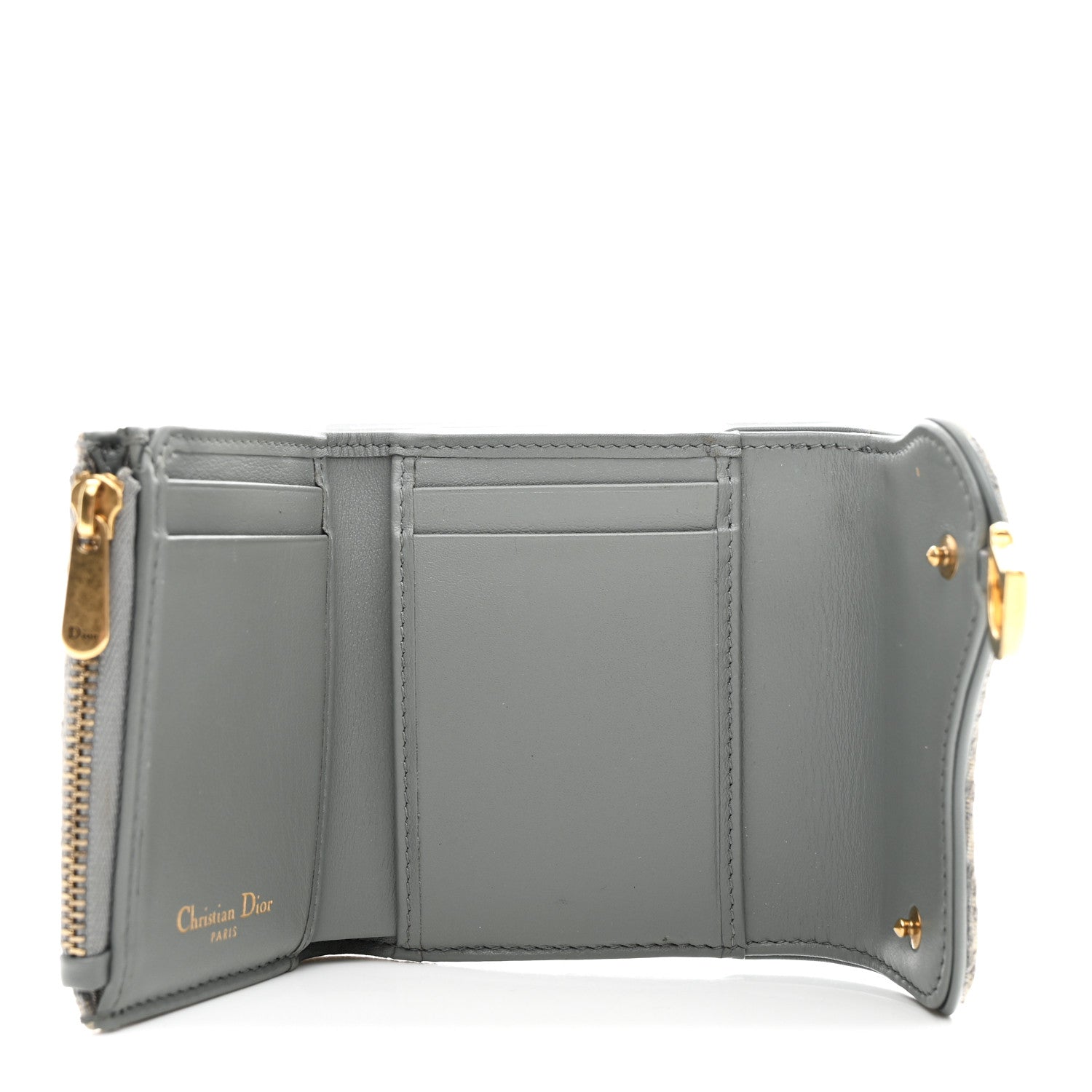 Saddle Lotus ウォレット Saddle Lotus Wallet Black Goatskin | DIOR