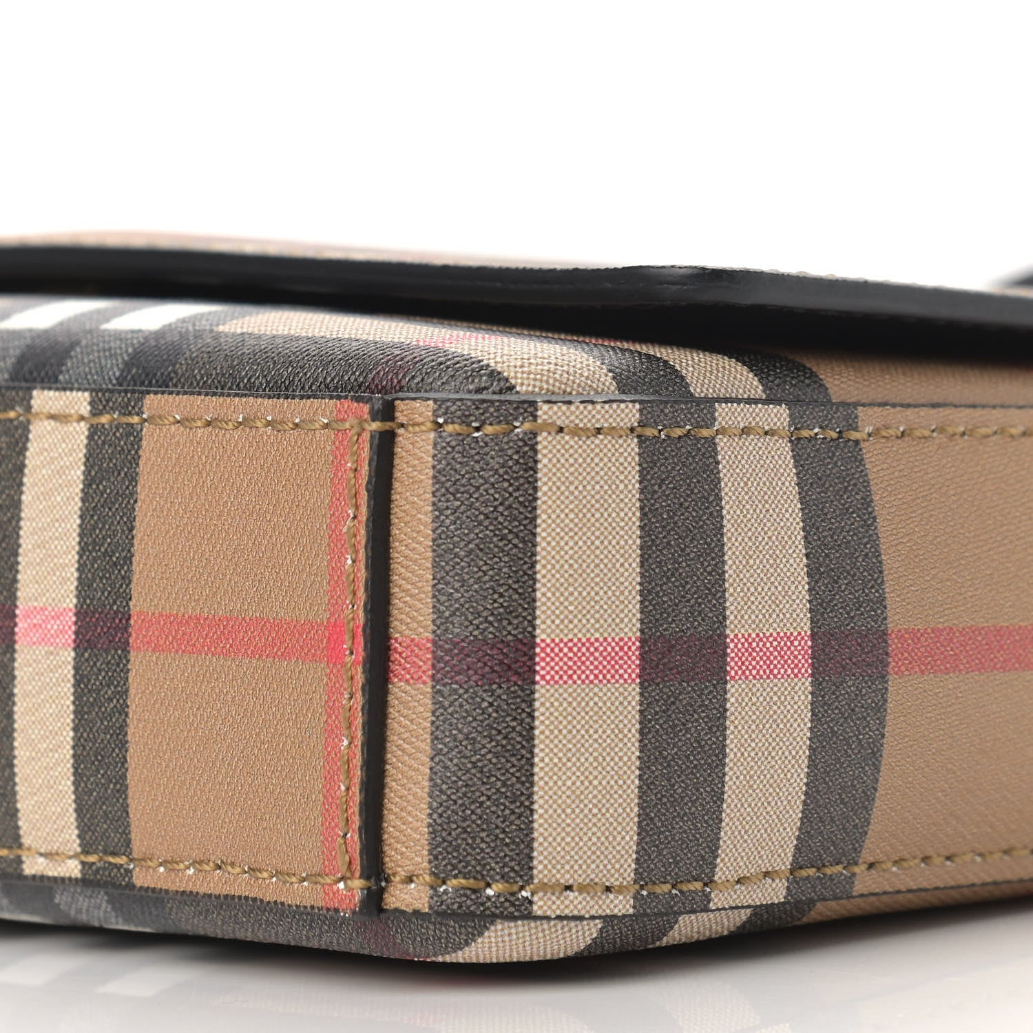 Burberry House Check Tartan Mix Hampshire Crossbody Antique Yellow Black 6 of 12