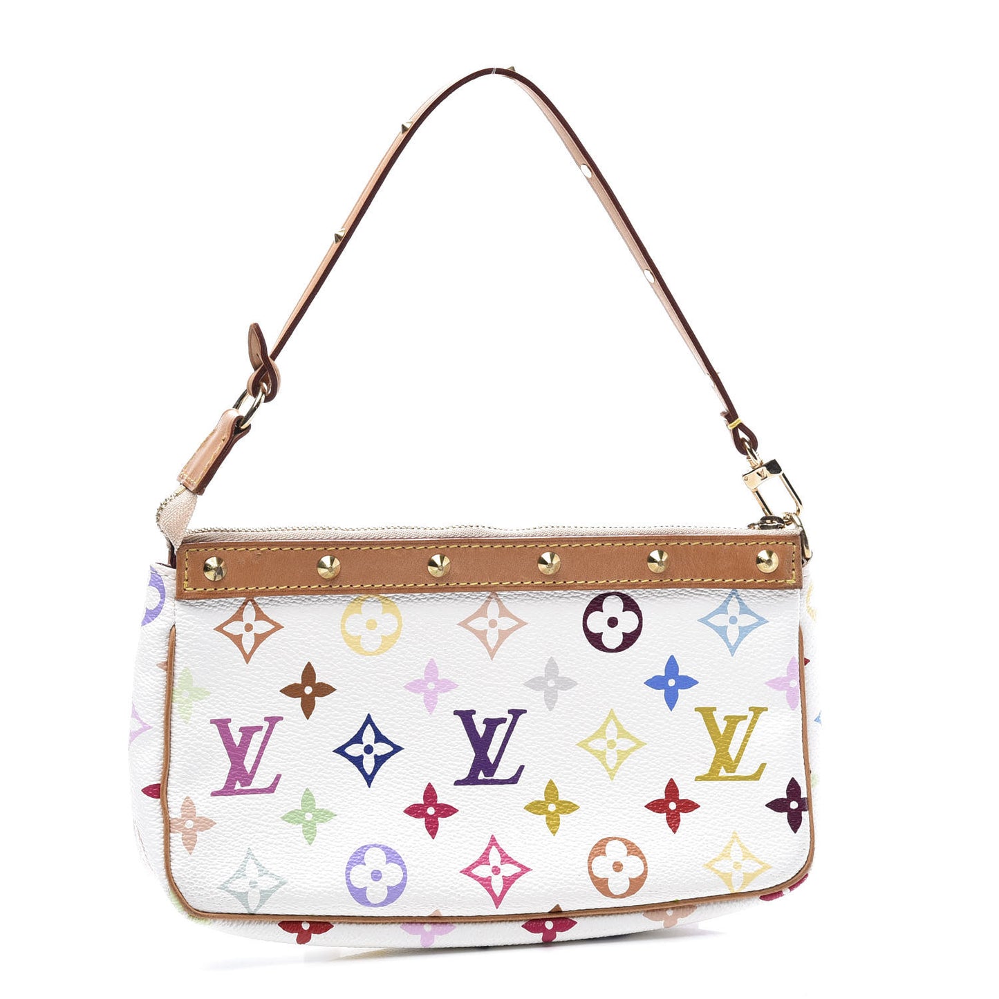 Monogram Multicolor Pochette Accessories White