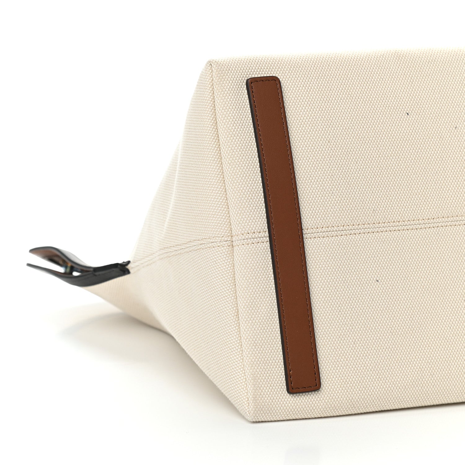 Burberry Cotton Canvas Calfskin Large Society Tote Bag Natural 8 of 9