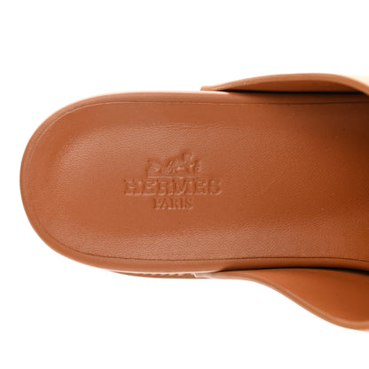 Hermes Calfskin Ellipse Mules 38 Marron Glaise 7 of 9