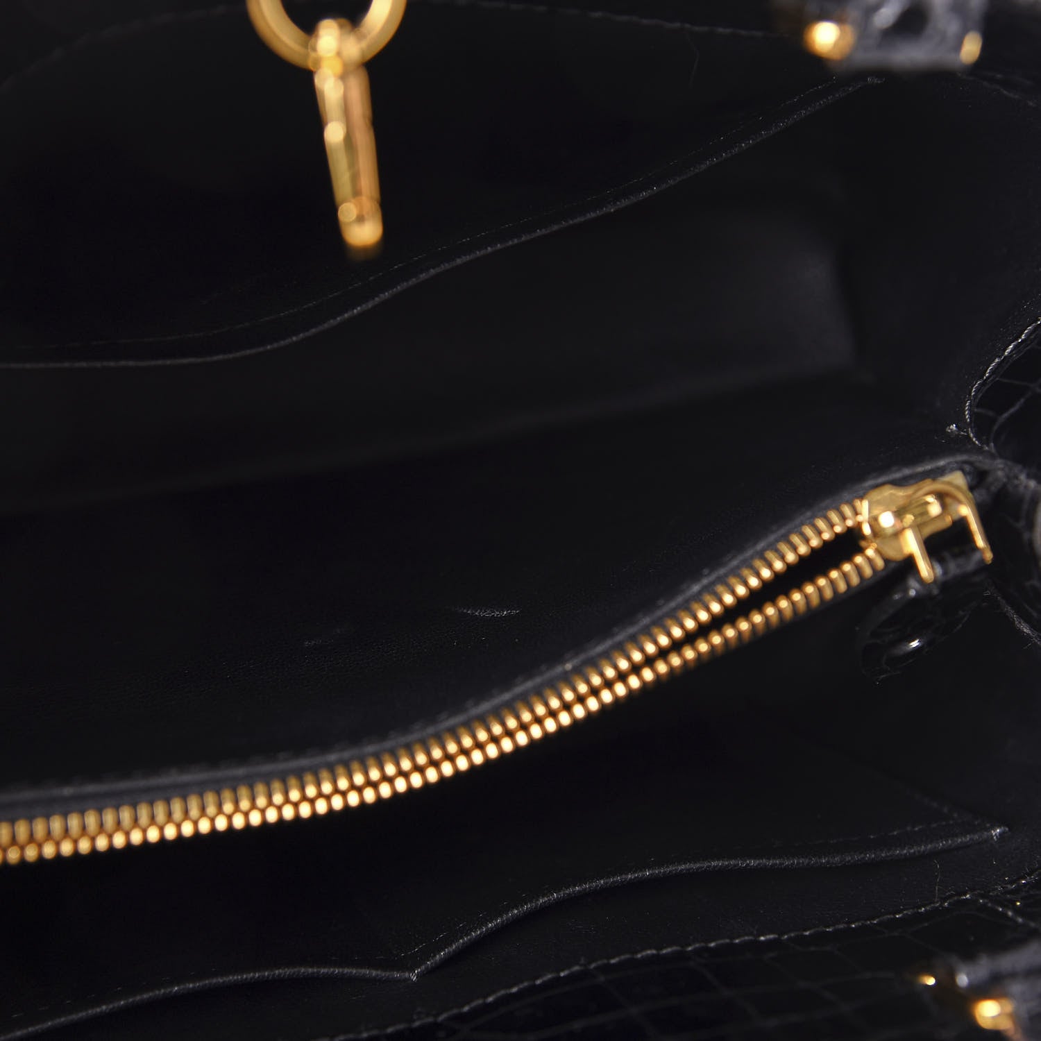 Louis Vuitton Crocodile Brilliant Montaigne MM Black 6 of 12