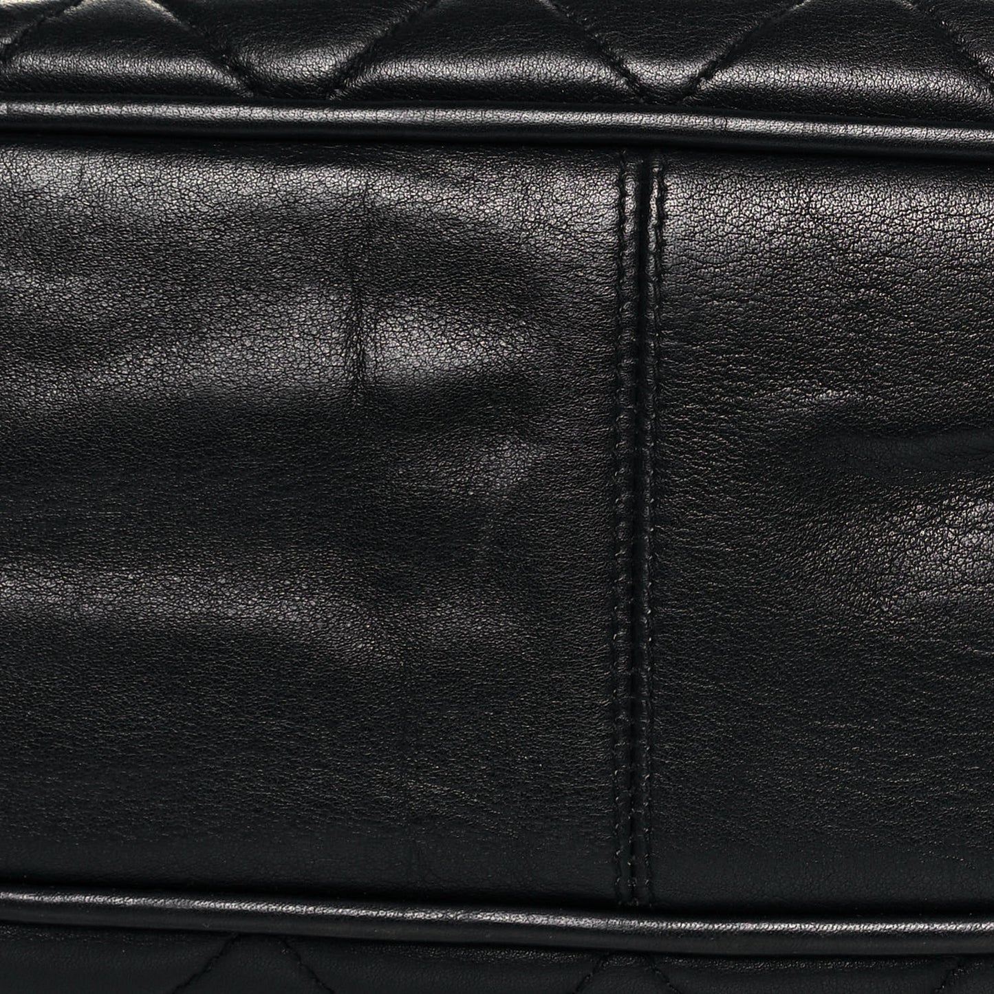 Lambskin Quilted Shoulder Bag Black