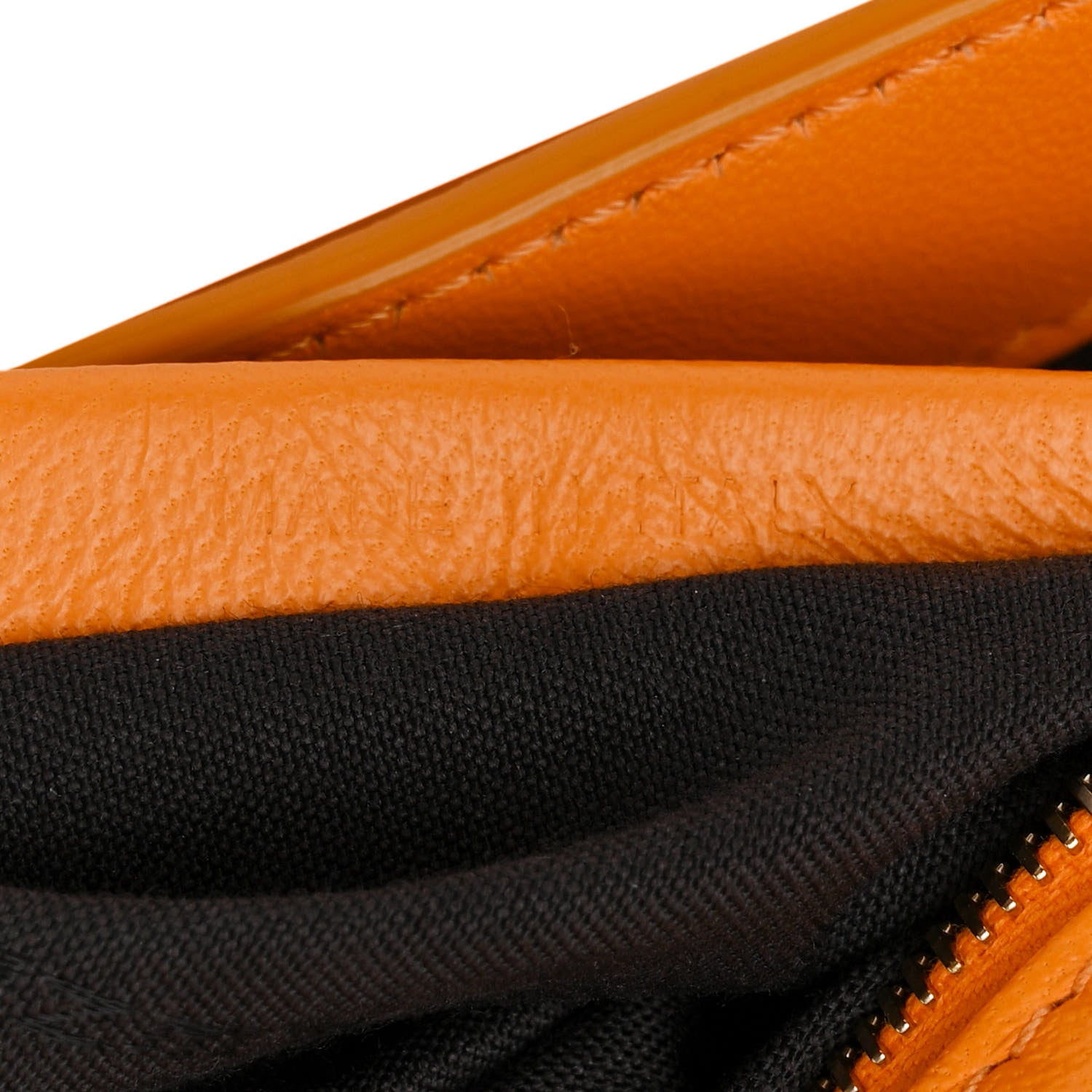 Fendi Nappa FF 1974 Embossed Baguette Clementine 7 of 13