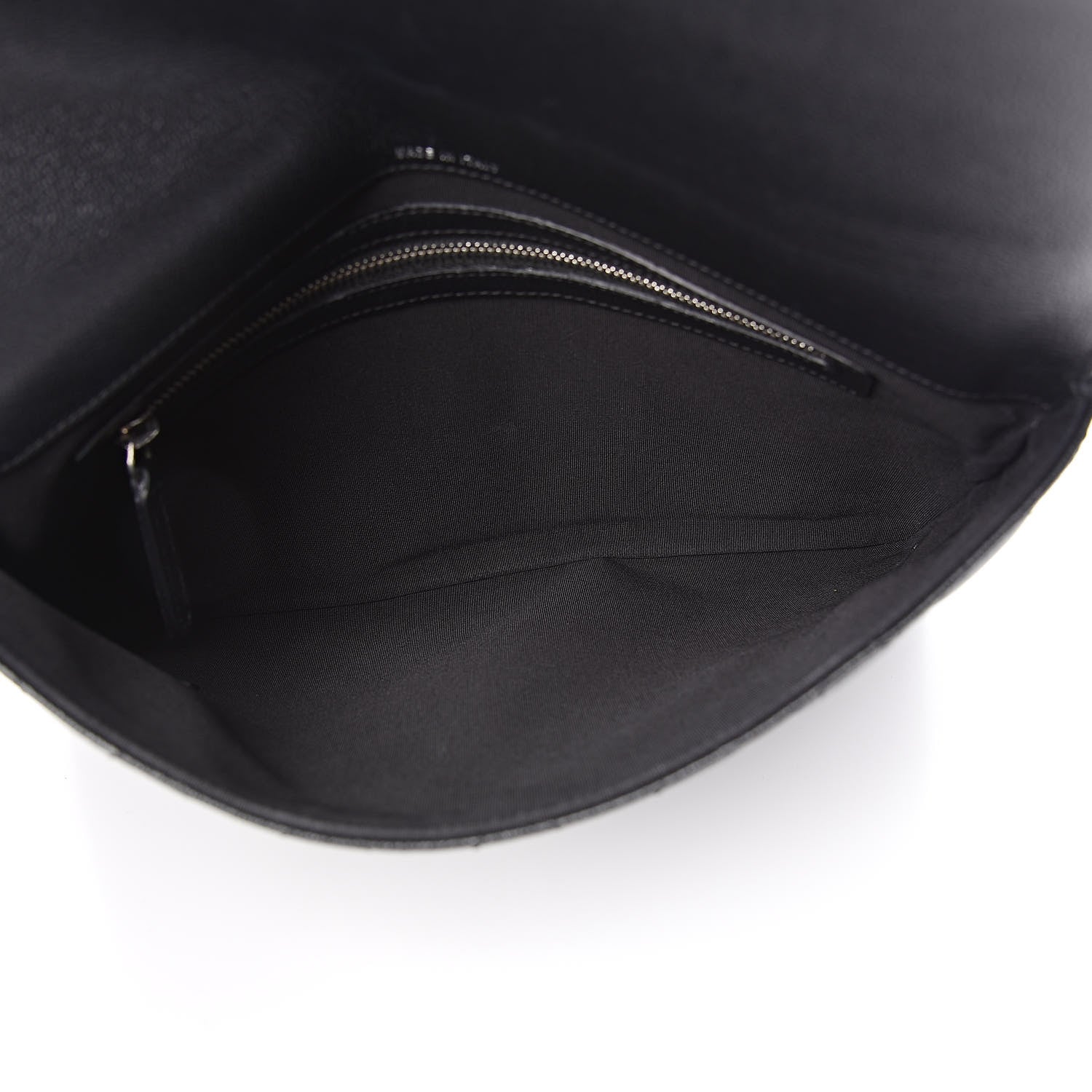 Chanel Grained Calfskin Quilted CC Box Pouch Black 4 of 8