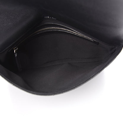 Chanel Grained Calfskin Quilted CC Box Pouch Black 4 of 8