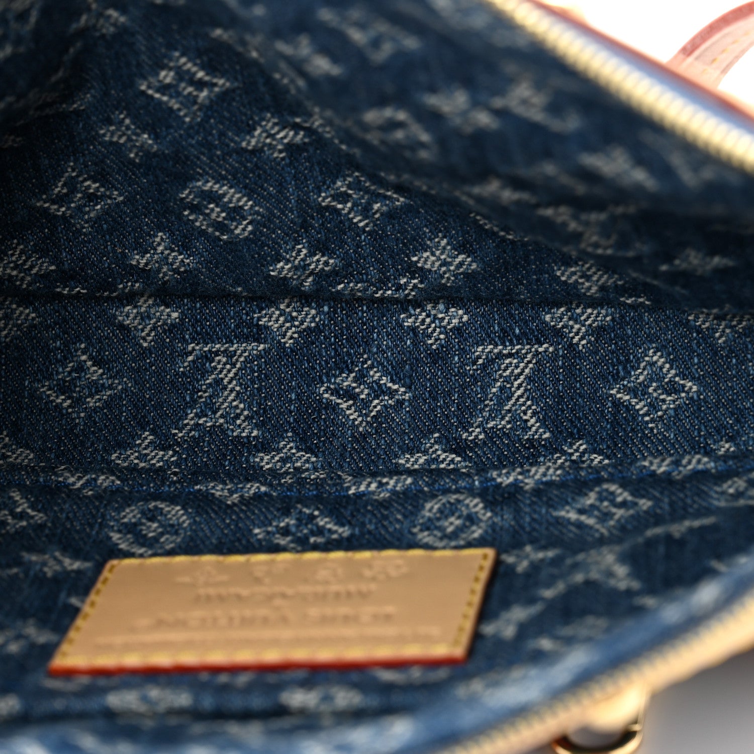 Louis Vuitton LV X TM Monogram Denim Cerises Pochette Accessories Blue 5 of 10